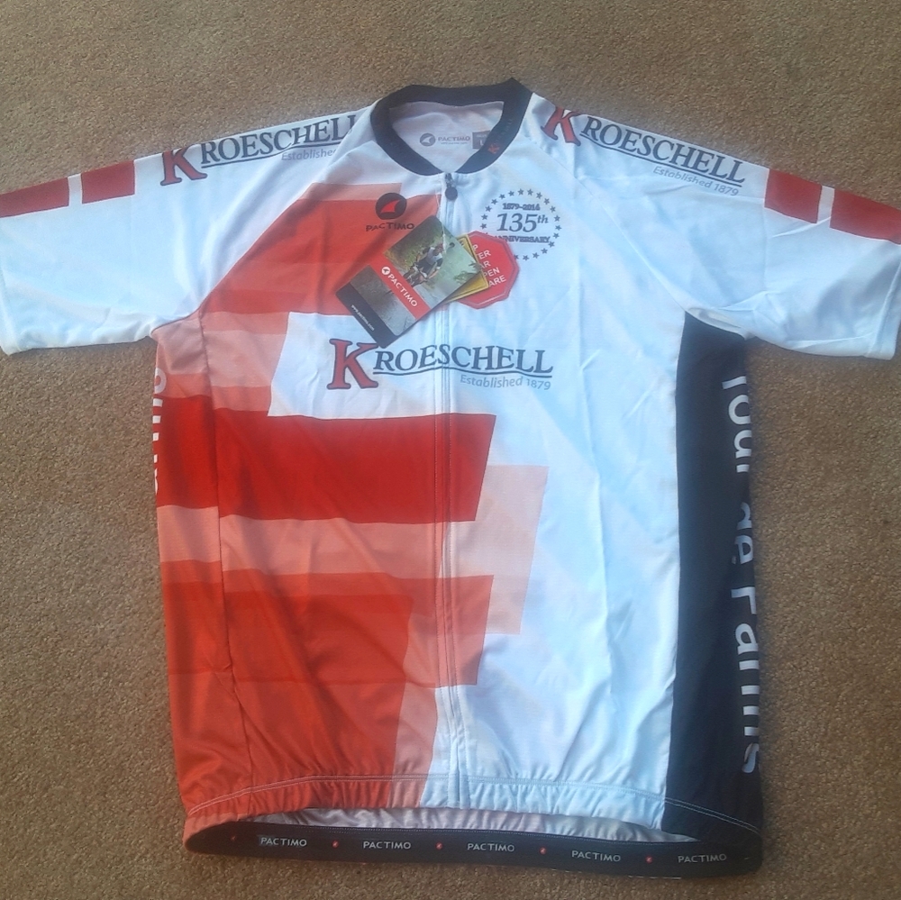Kroeschell Engineering Company Logo Cycling Jersey,Four Rear Cargo Pockets, NWOT